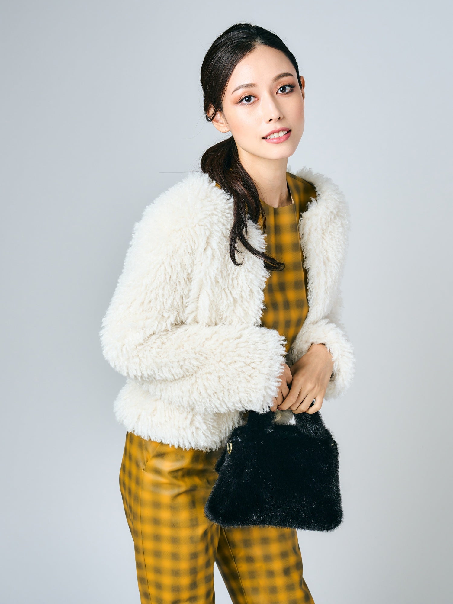 Fake Cashmere JK｜アイボリー、キャメル（2カラー）