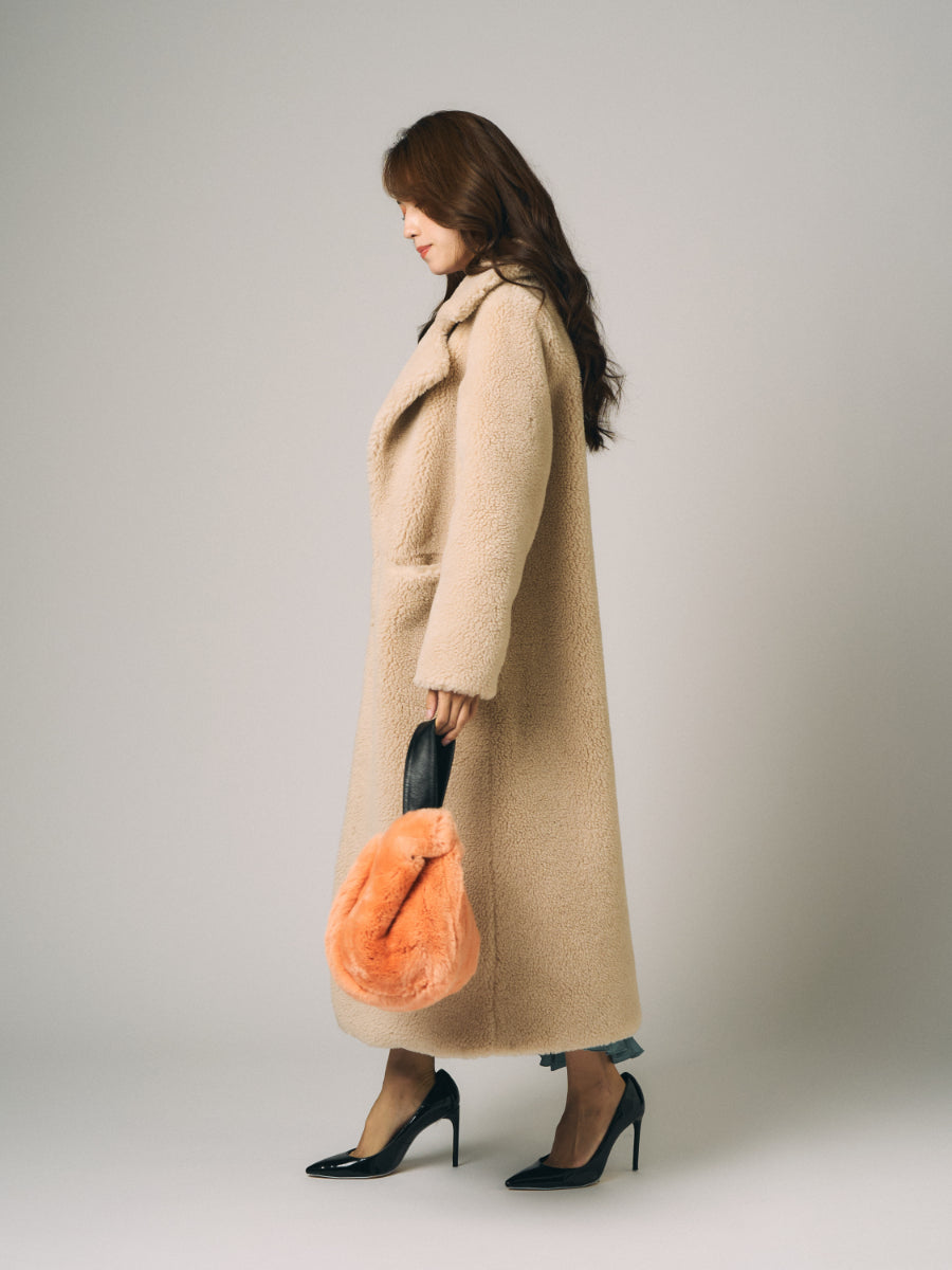 テディベア　ボア　コート | グレー、ベージュ、ブラウン（3カラー）