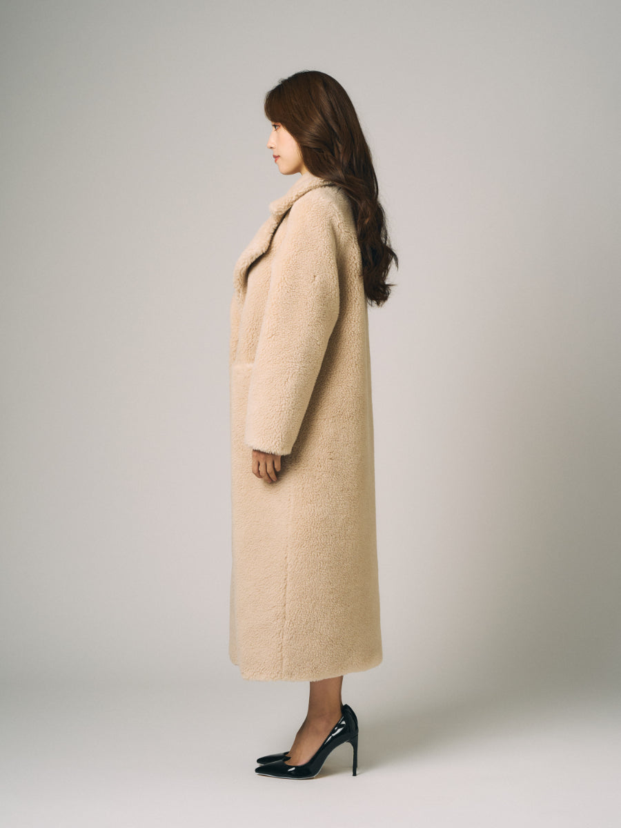 テディベア　ボア　コート | グレー、ベージュ、ブラウン（3カラー）