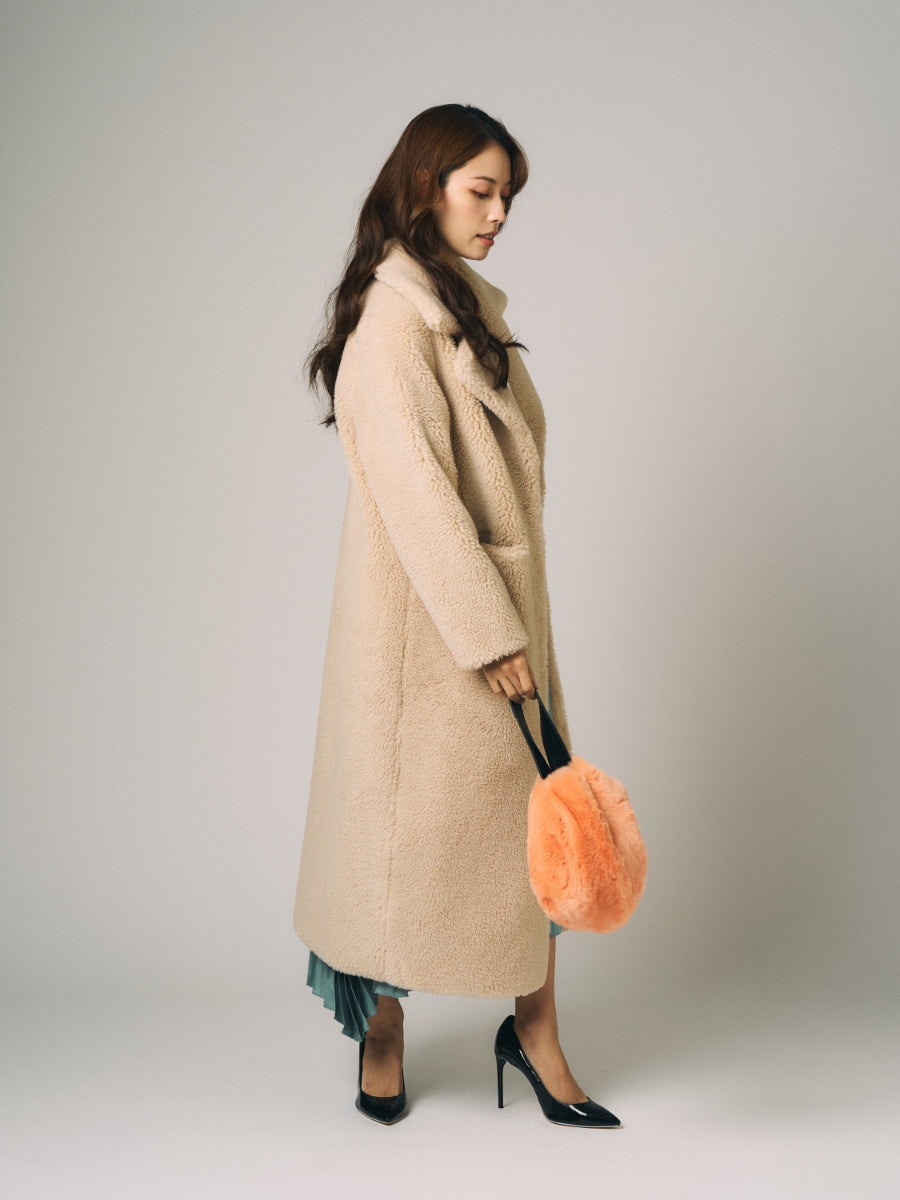 テディベア　ボア　コート | グレー、ベージュ、ブラウン（3カラー）