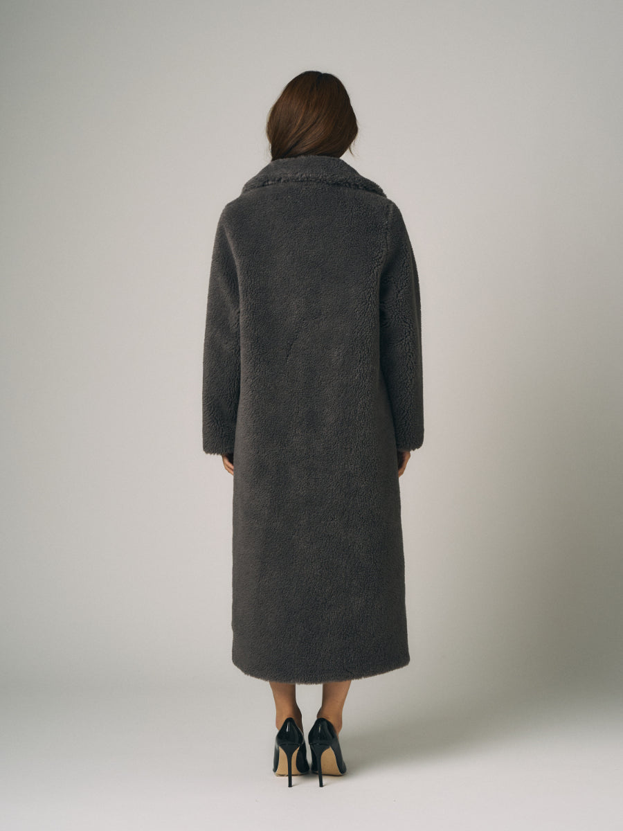 テディベア　ボア　コート | グレー、ベージュ、ブラウン（3カラー）