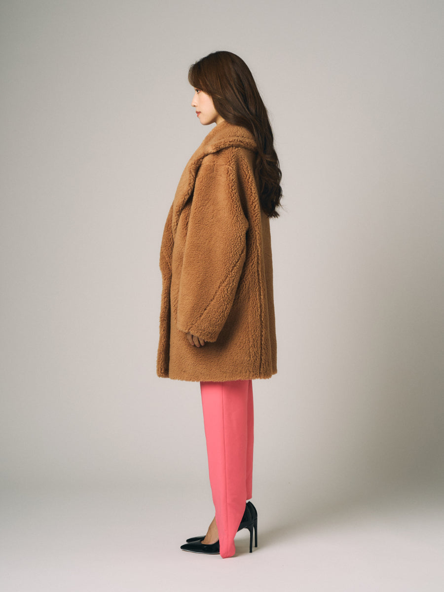 テディベア　ボア　コート | グレー、キャメル（2カラー）