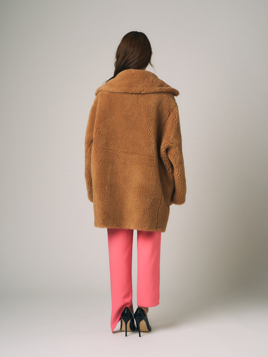 テディベア　ボア　コート | グレー、キャメル（2カラー）