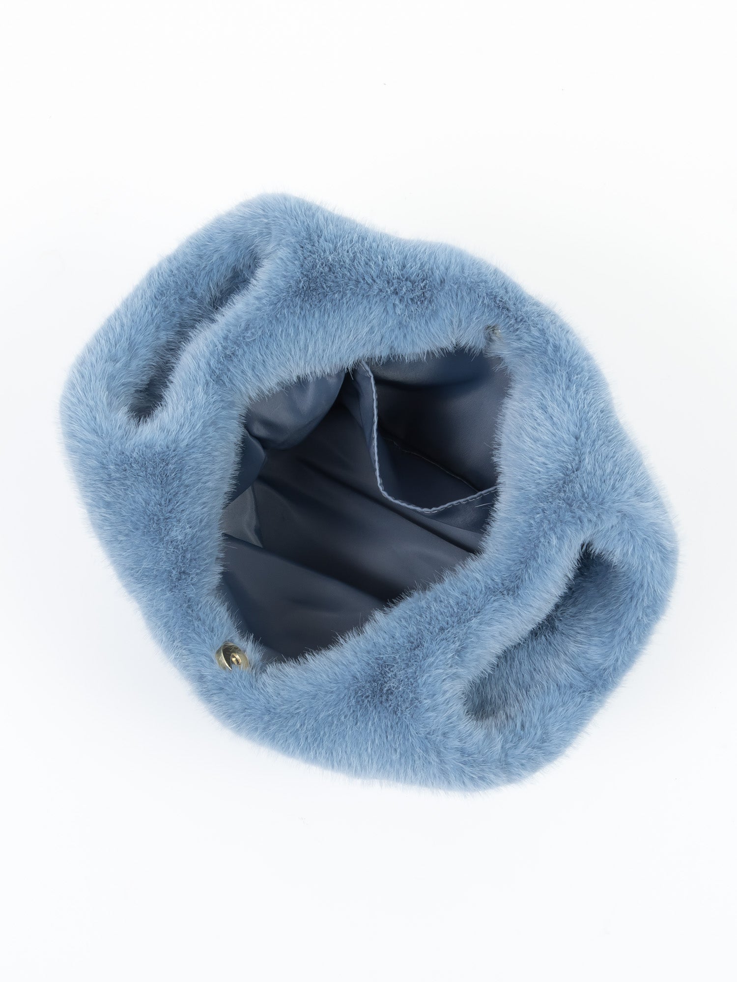 フェイクミンク　バッグ｜ブルー、グレー、グリーン、ピンクベージュ、オレンジ、ベージュ（6カラー）