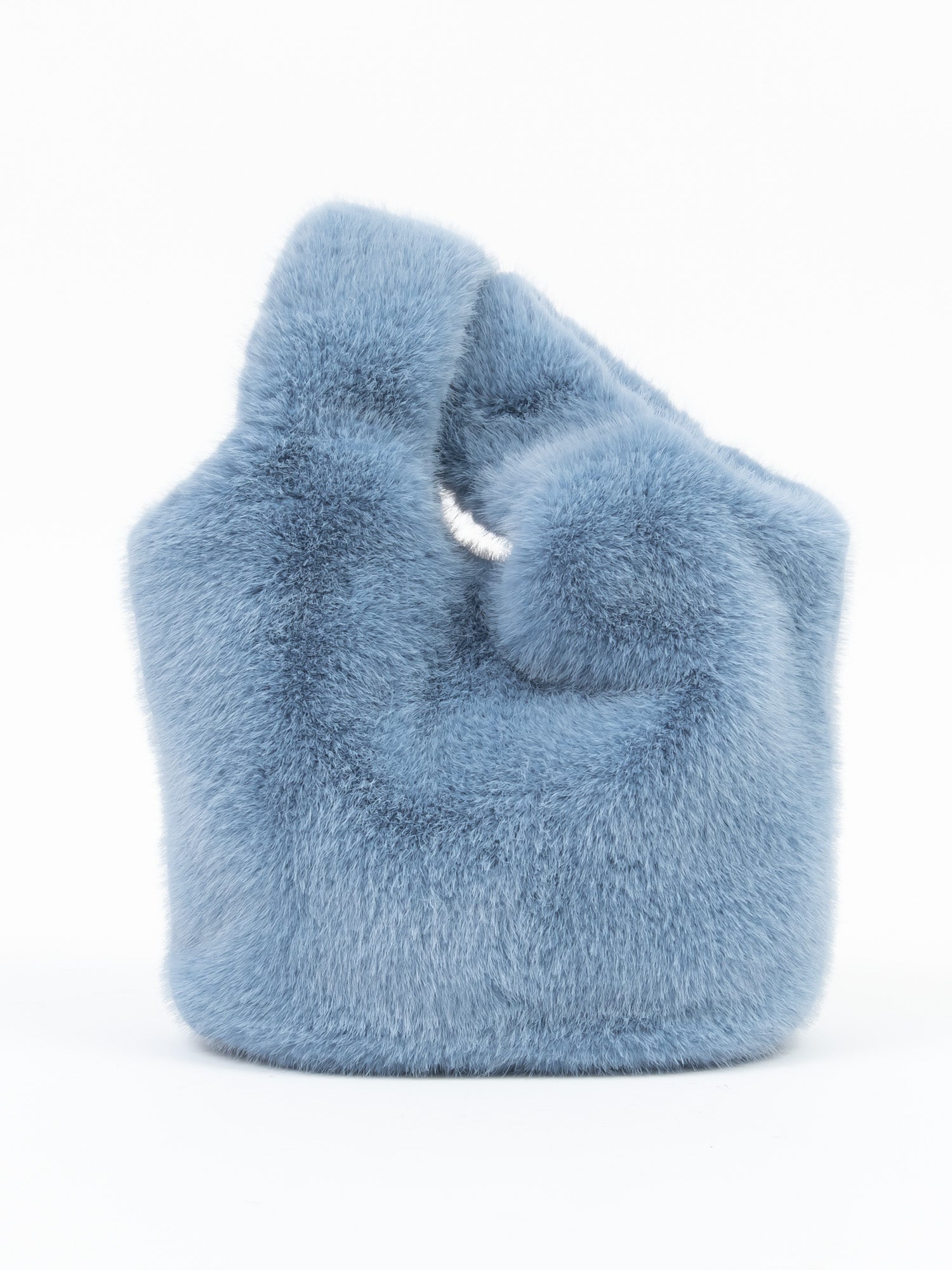 フェイクミンク　バッグ｜ブルー、グレー、グリーン、ピンクベージュ、オレンジ、ベージュ（6カラー）