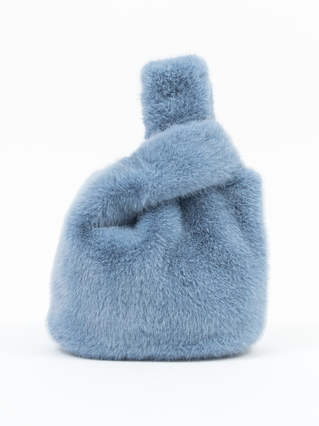 フェイクミンク　バッグ｜ブルー、グレー、グリーン、ピンクベージュ、オレンジ、ベージュ（6カラー）