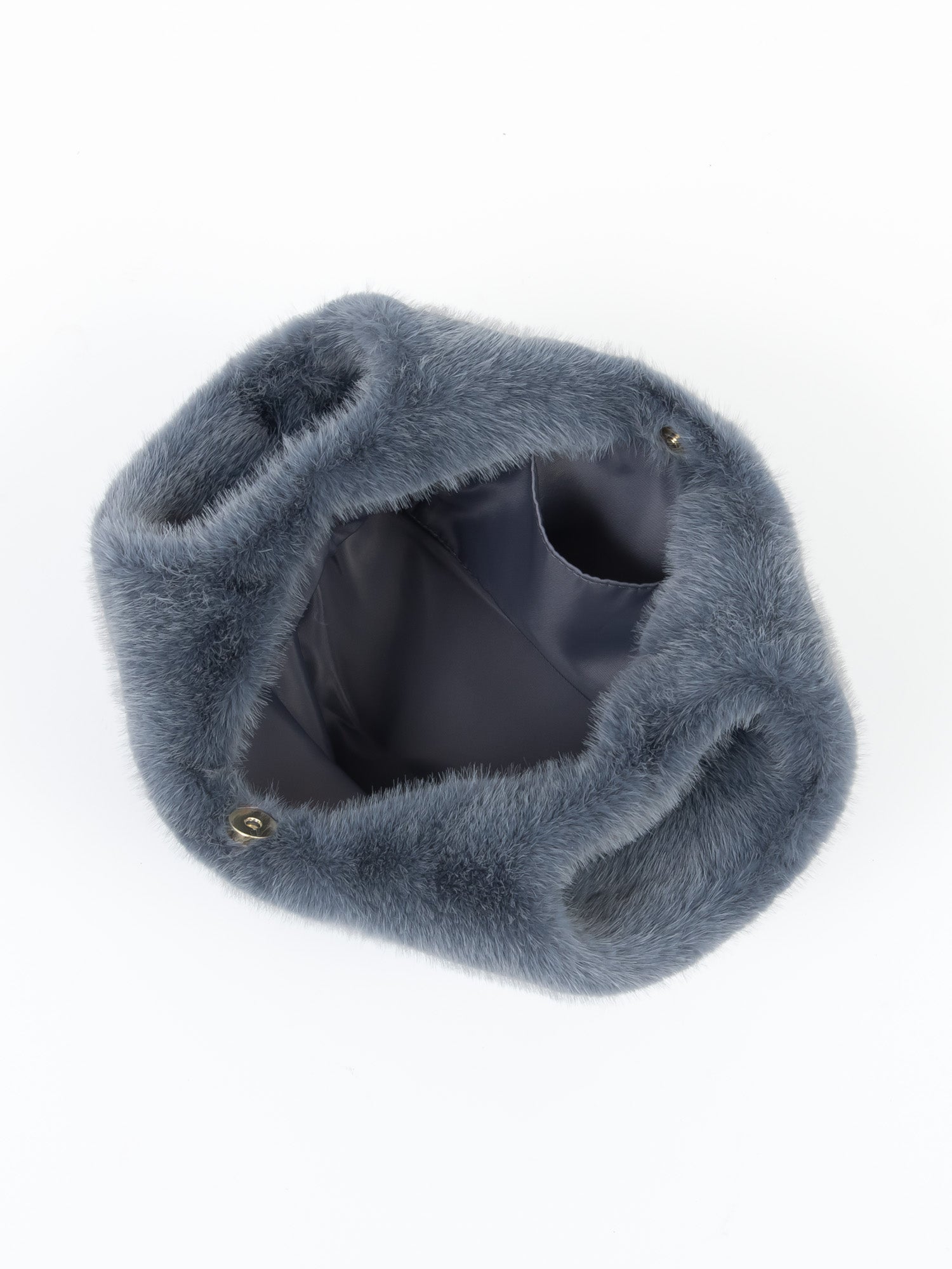 フェイクミンク　バッグ｜ブルー、グレー、グリーン、ピンクベージュ、オレンジ、ベージュ（6カラー）