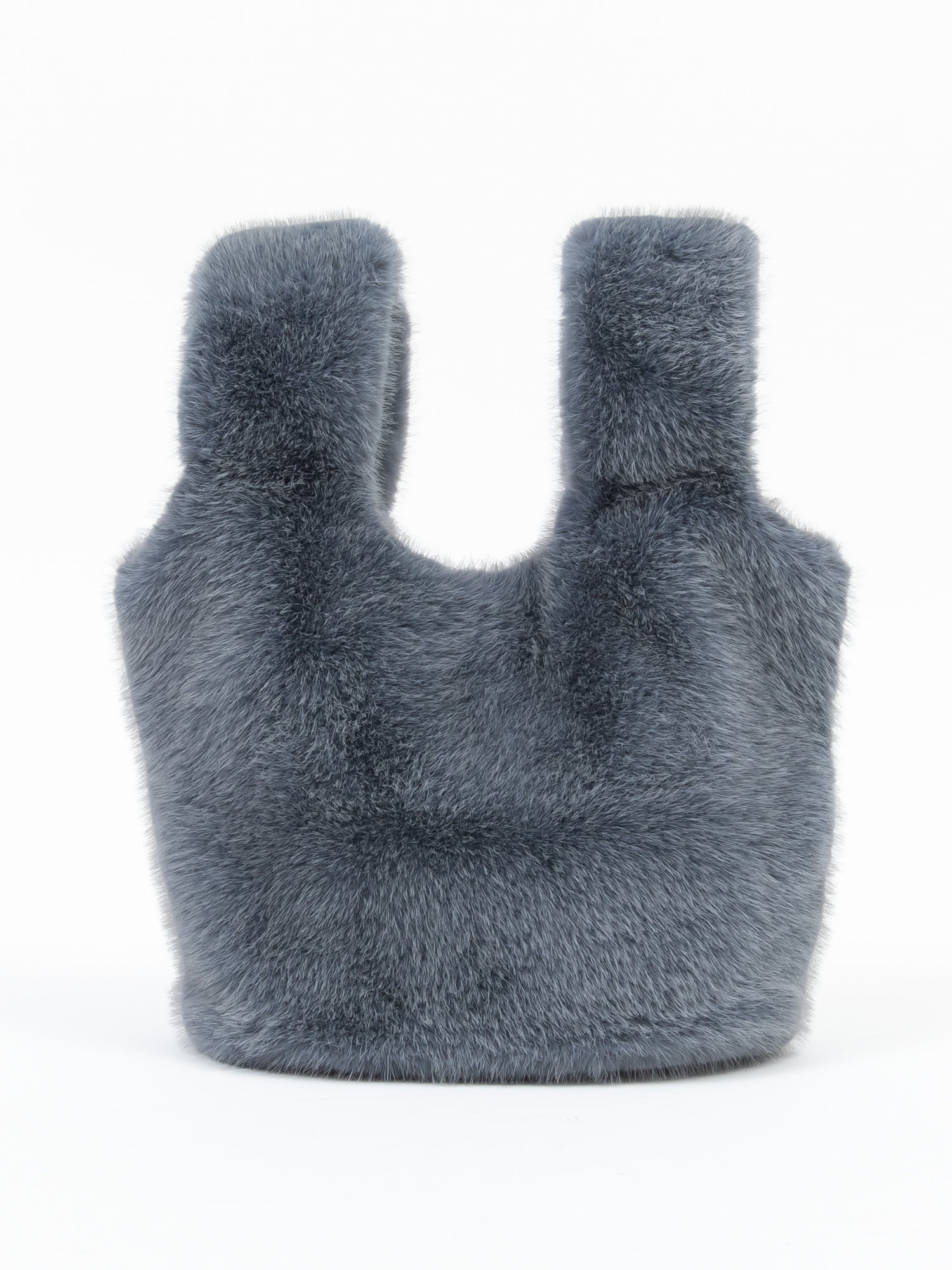 フェイクミンク　バッグ｜ブルー、グレー、グリーン、ピンクベージュ、オレンジ、ベージュ（6カラー）