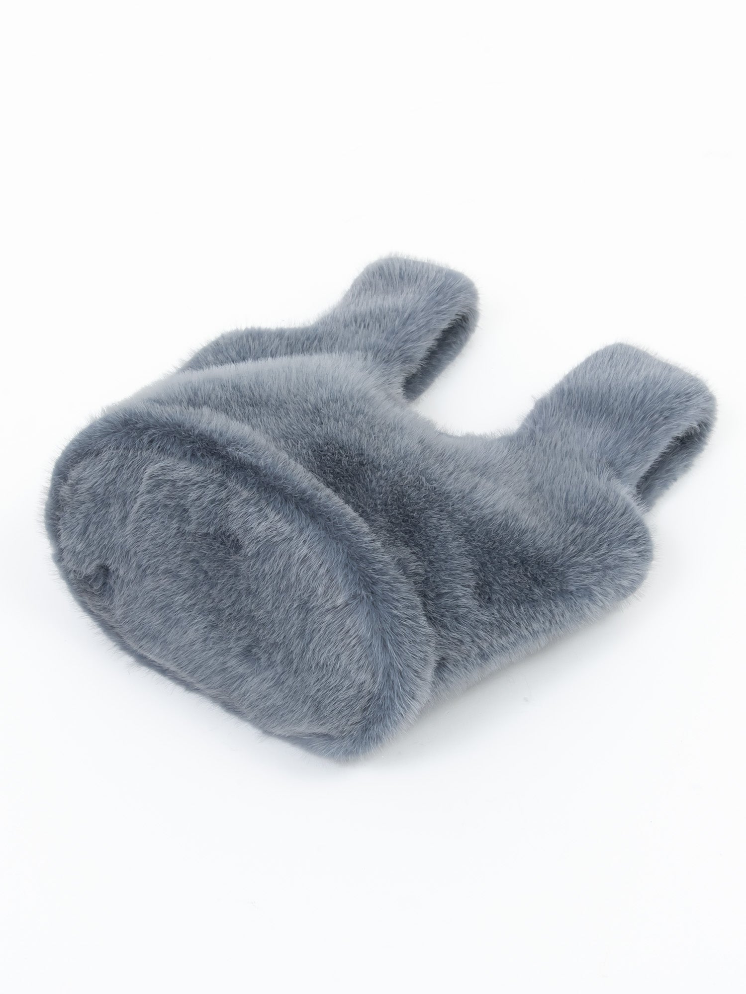 フェイクミンク　バッグ｜ブルー、グレー、グリーン、ピンクベージュ、オレンジ、ベージュ（6カラー）