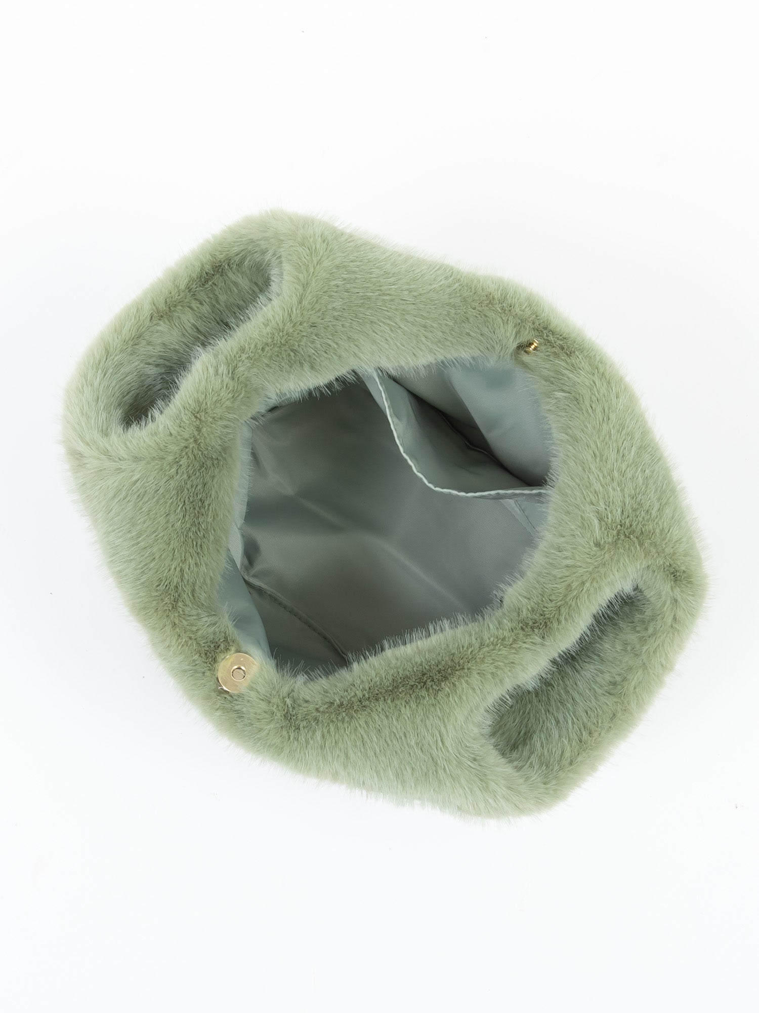 フェイクミンク　バッグ｜ブルー、グレー、グリーン、ピンクベージュ、オレンジ、ベージュ（6カラー）