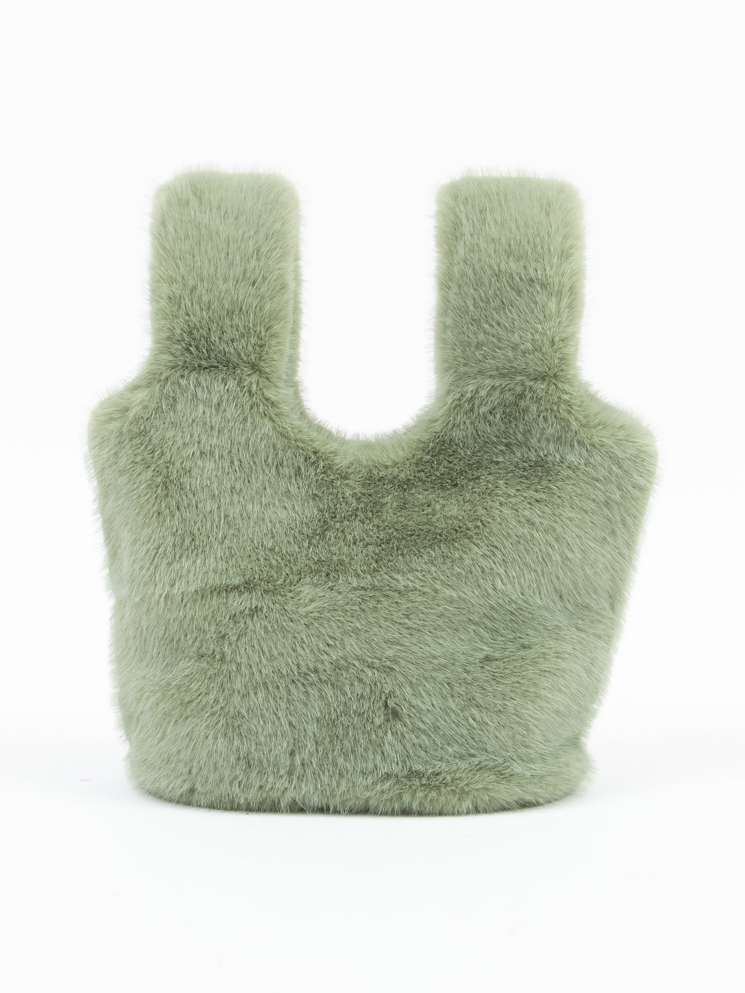 フェイクミンク　バッグ｜ブルー、グレー、グリーン、ピンクベージュ、オレンジ、ベージュ（6カラー）