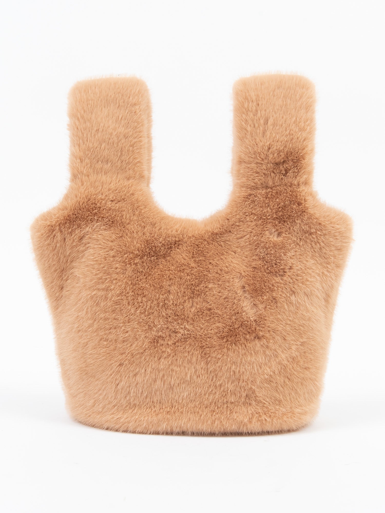 フェイクミンク　バッグ｜ブルー、グレー、グリーン、ピンクベージュ、オレンジ、ベージュ（6カラー）