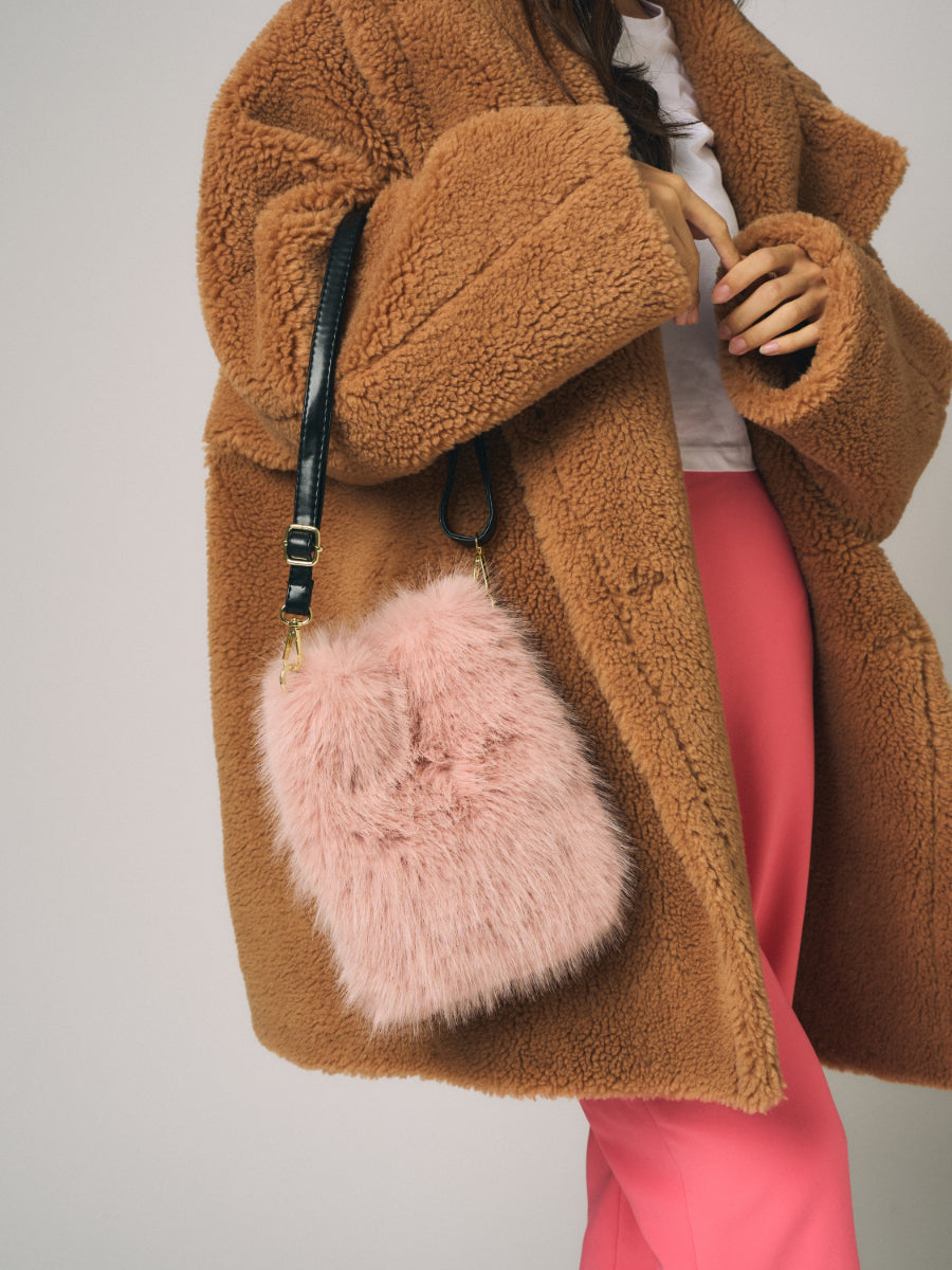 フェイクトスカーナ　バッグ｜ピンクベージュ、ダークグリーン、マスタード、アイボリー、ブルー、グリーン、ブラック、ブラウンxベージュ（8カラー）