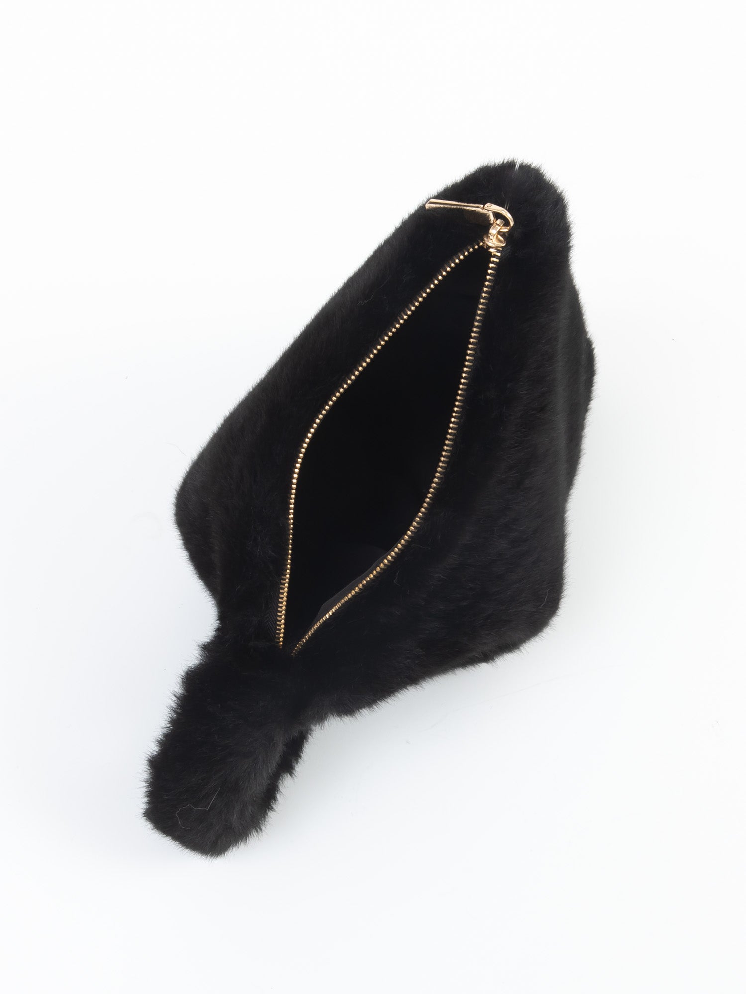 フェイクミンク　バッグ｜アイボリー、ブラック、ブラウン（3カラー）