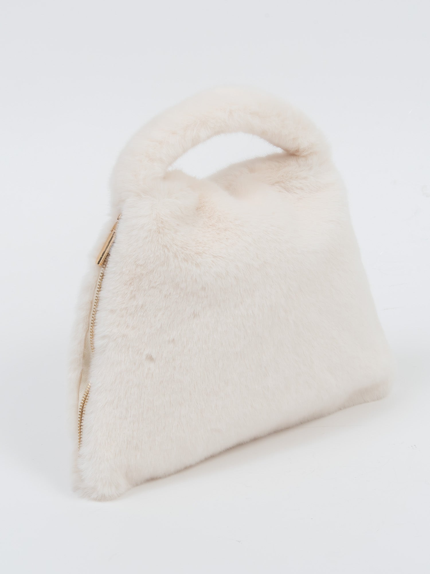 フェイクミンク　バッグ｜アイボリー、ブラック、ブラウン（3カラー）