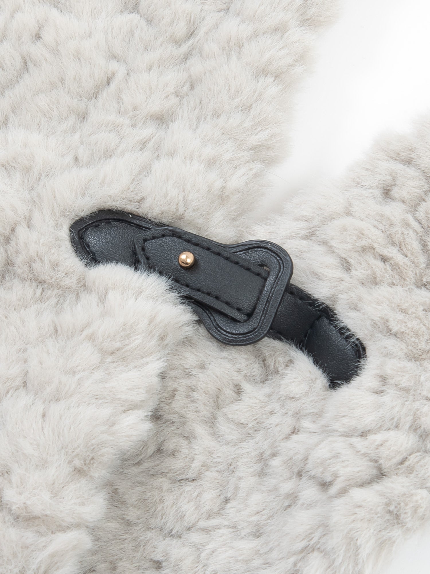 フェイクレッキス　マフラー｜ベージュ、ライトグレー（2カラー）