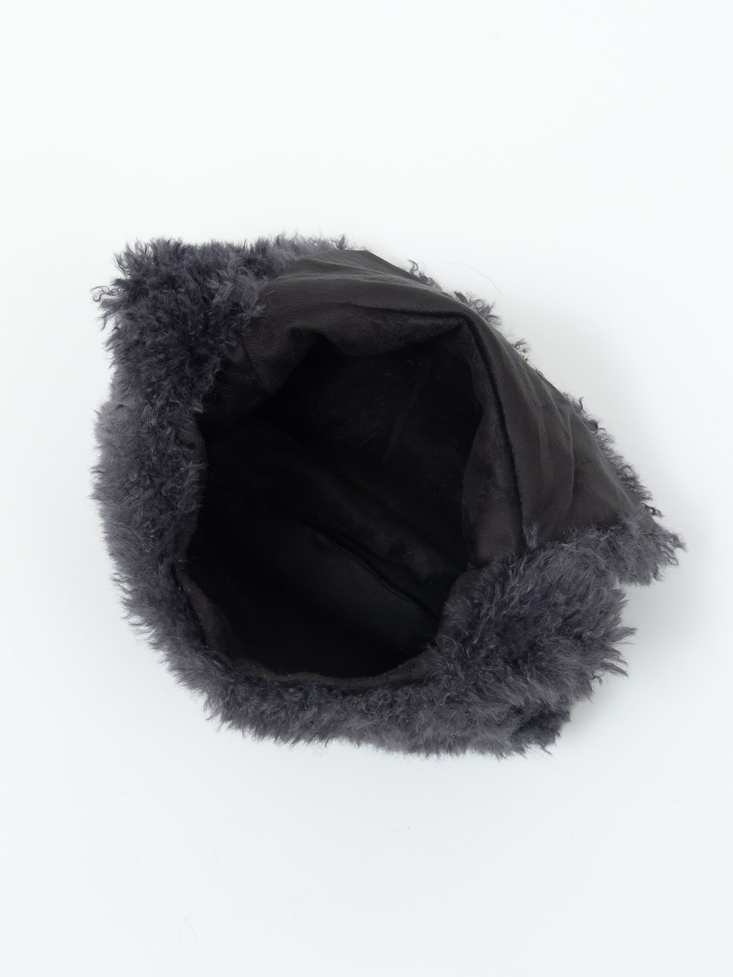 フェイクカシミヤ　バッグ｜グレー（1カラー）