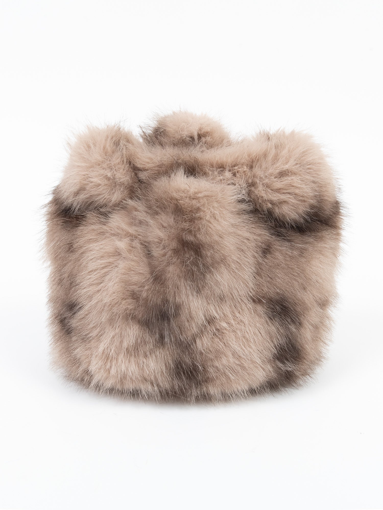 フェイクフォックス　バッグ｜ベージュ、グレー（2カラー）