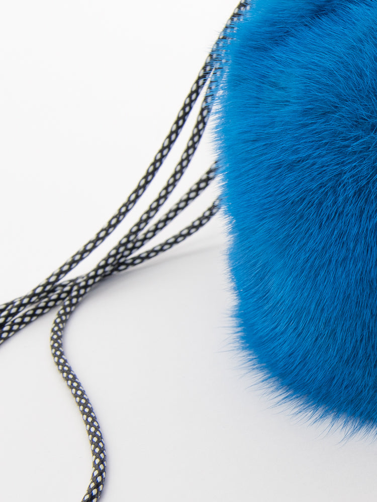 【FLEI】ミンク　バッグ｜ブラック×グリーン、ブラック×ホワイト、ブルー×レッド（3カラー）