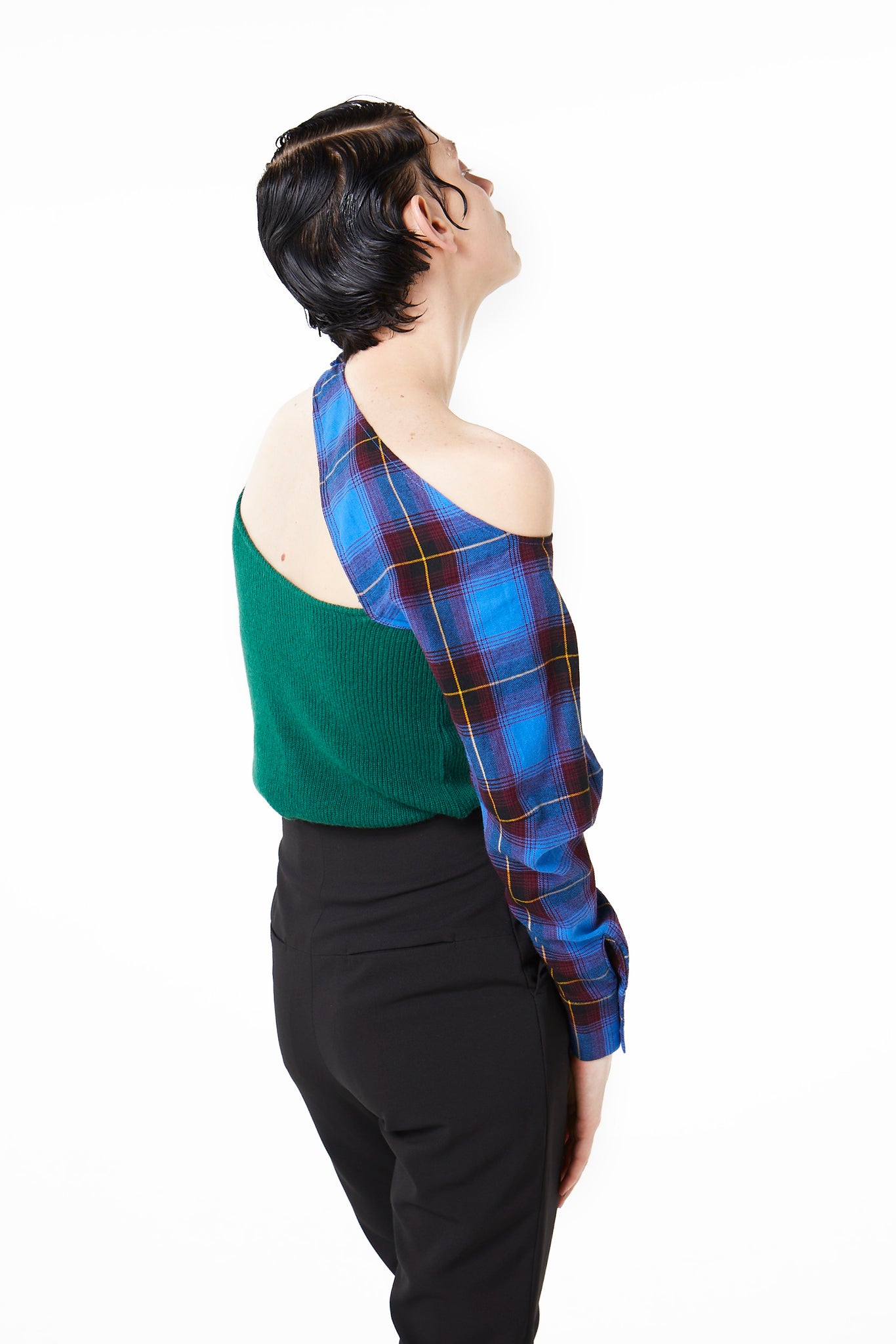 【FLEI】Shirts x Knit Tops | ブラック、グリーン（2カラー）