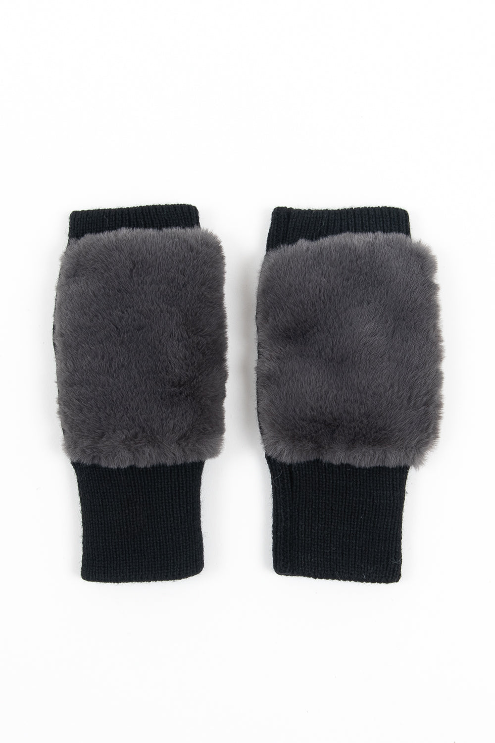 Fake Rex Knit Gloves｜レオパード柄、チャコールグレー、ライトグレー（3カラー）