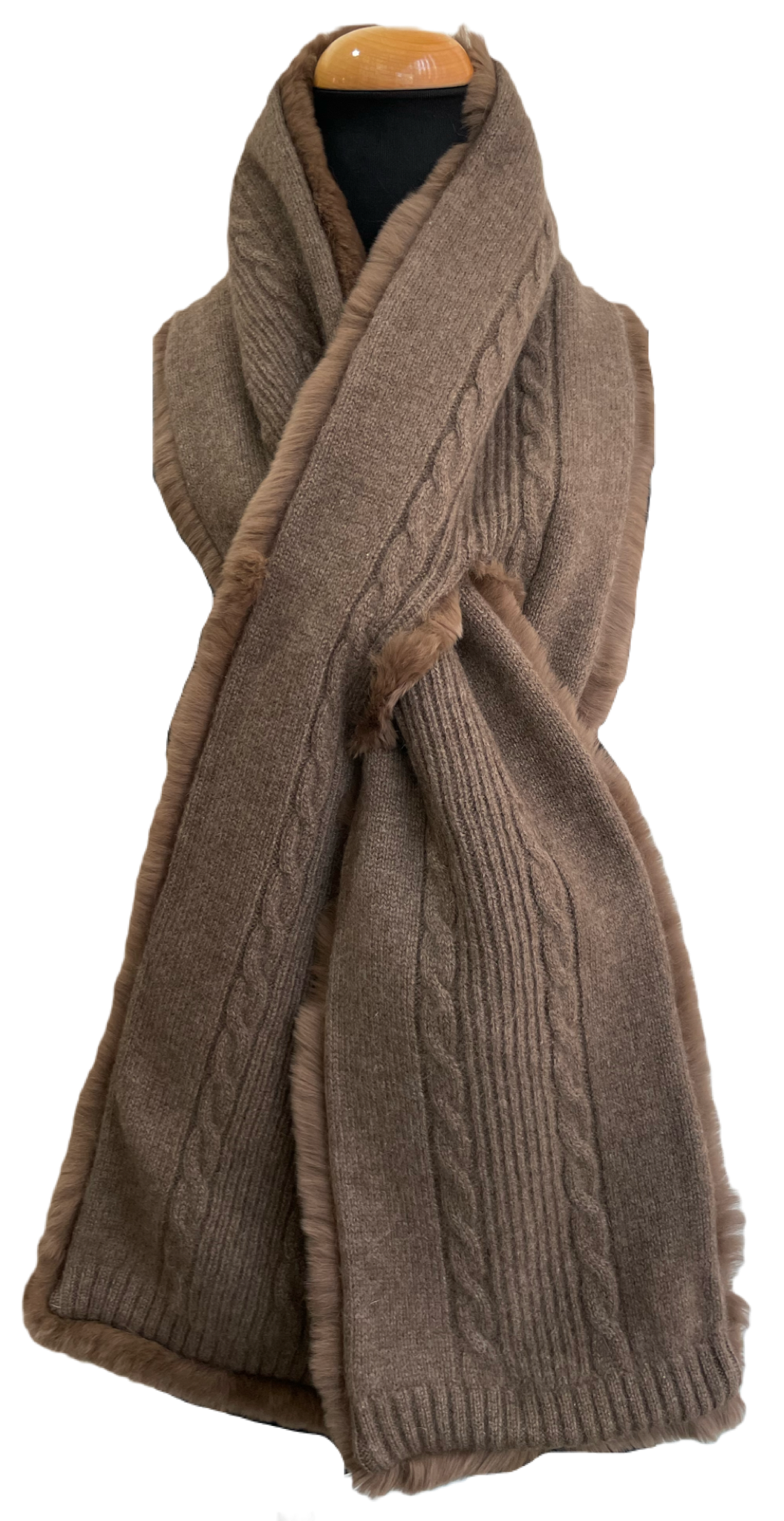 Rex & Cashmere Knit Muffler ｜ホワイト、モカ、ネイビー、グレー、ブルー、ブラック（6カラー）