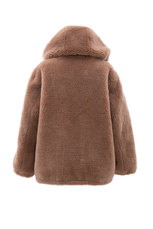 Wool Boa Hood JK｜アイボリー、ベージュ（2カラー）
